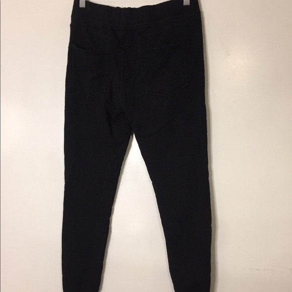 Pam & Gela Black Distressed Pants. Size Small - Picture 2 of 8